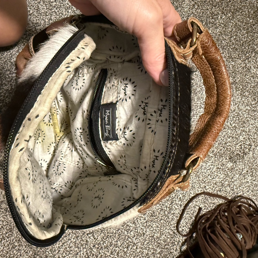 Myra Cowhide Leather Mini Backpack - image 5